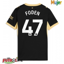 Camiseta Manchester City Phil Foden #47 Visitante Equipación para mujer 2026-27 manga corta